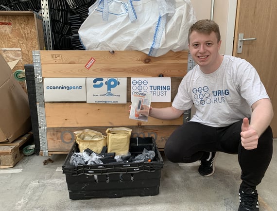 Empowering Tech's EdTech experts donate reading pens to the Turing Trust